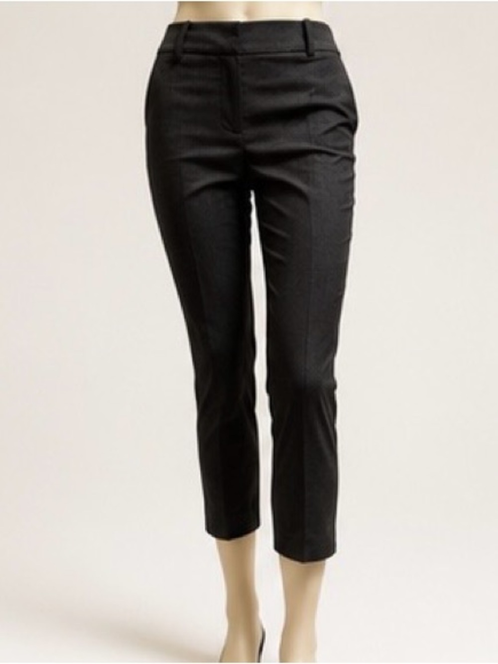 Ann Taylor Factory Modern Fit Gray Ankle Pants 2P Petite Stretch